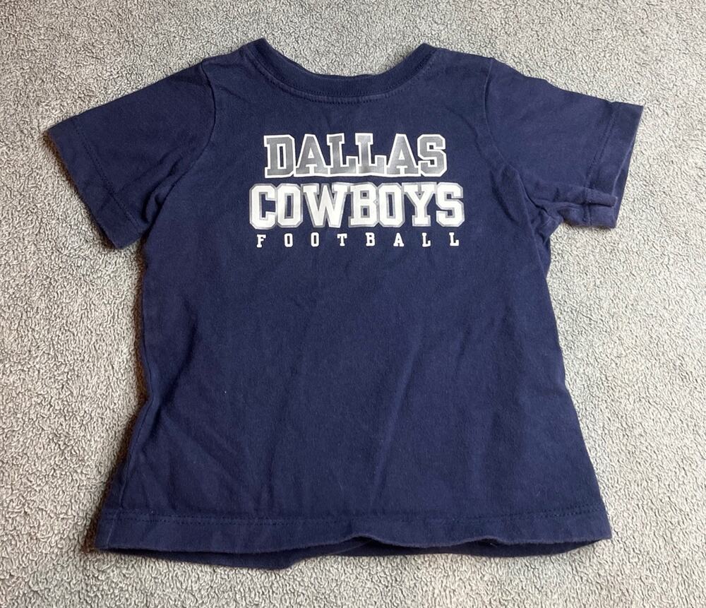 Dallas Cowboys Infant Navy Blue T-Shirt 18M Authentic NFL Football 100% Cotton